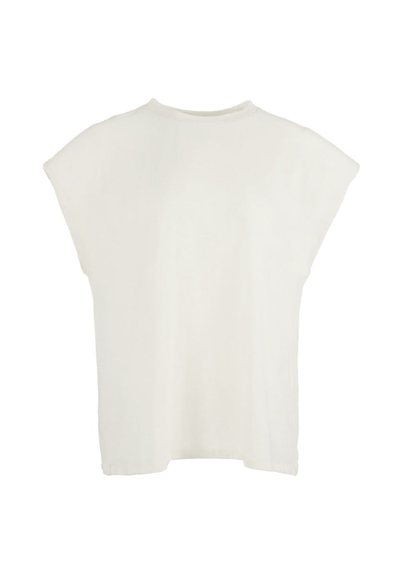 Muscat  - Bold Shoulder Tee - Powder