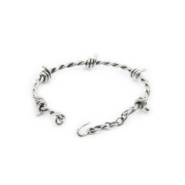 Barbed Wire Bracelet - Sterling Silver