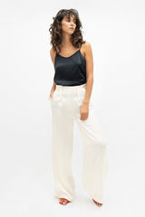 Branson  - Wide Leg Pants - Pearl