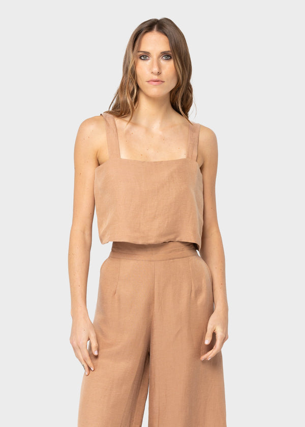 Mocha Serengeti Crop Top