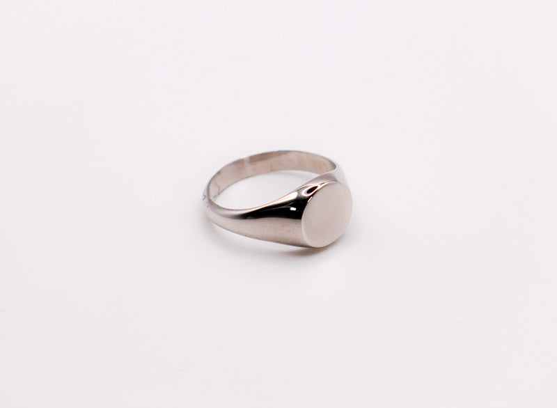 Italian Oval Silver Ring