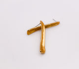 Gilded Bar Elegance Stud Earrings