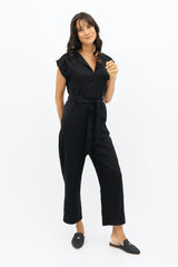 Dakar  - Straight Leg Jumpsuit - Licorice