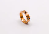 Radiant Rose Gold Gem Ring