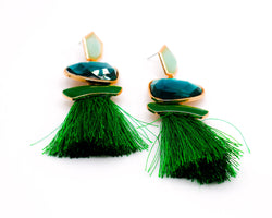 Emerald Sparkle Gems Earrings