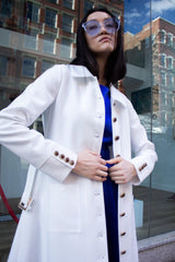 Monique White Coat