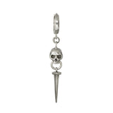 Skull Nail Earring - Sterling Silver