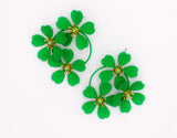 Green Blooms Earrings