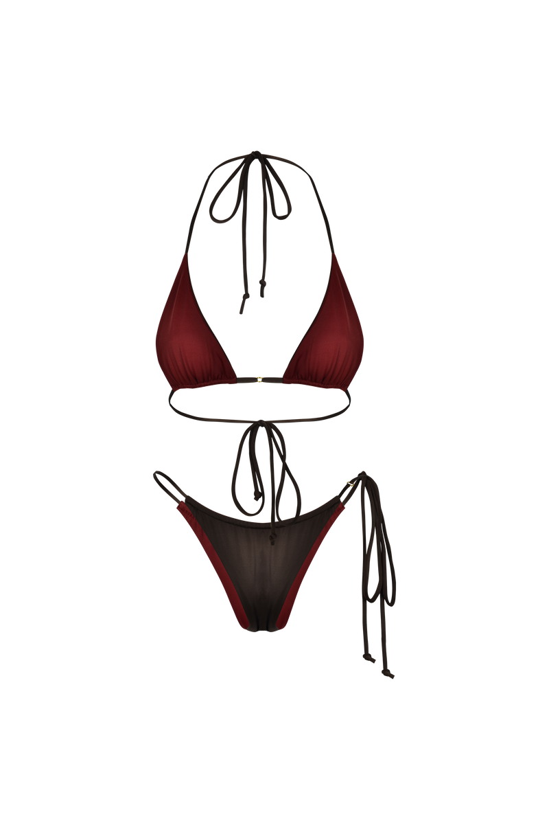 Xena Triangle Top Riversable Choco Rouge