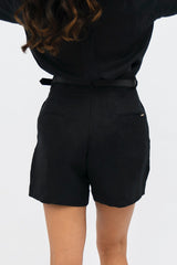 French Riviera  - Mom Shorts - Licorice