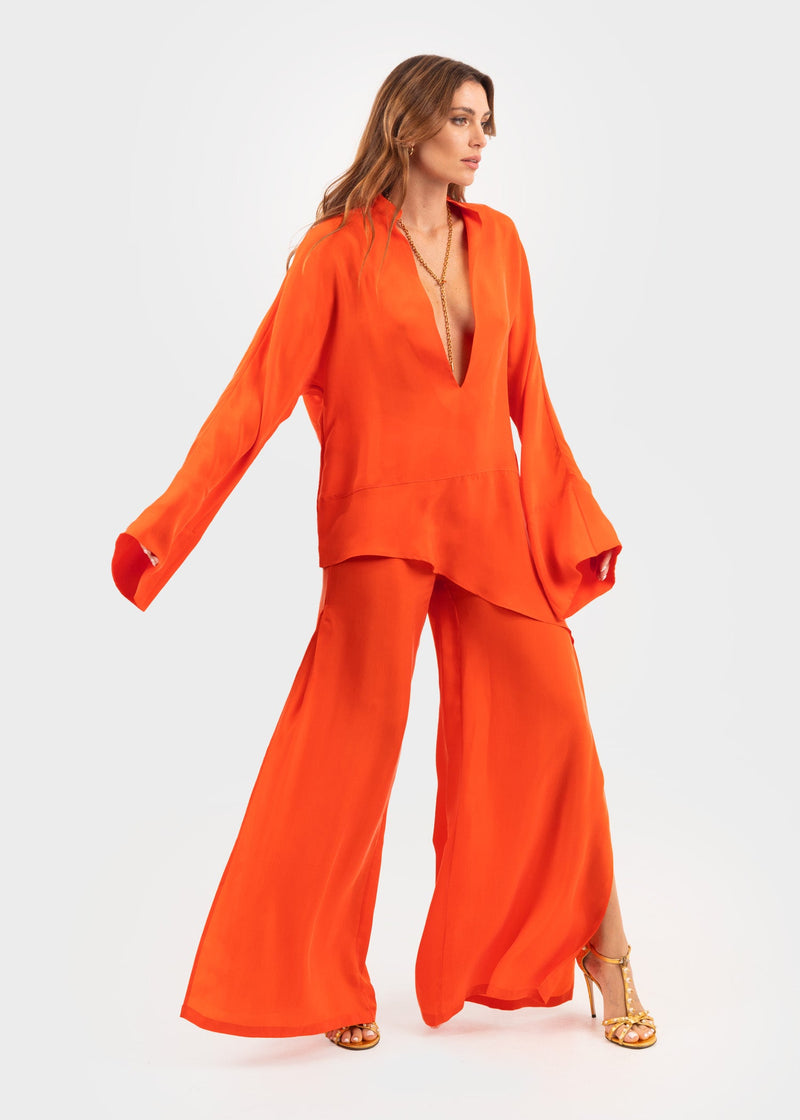 Tangerine Hera Tunic Top