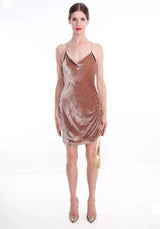 JORDAN Silk Velvet Slip Dress