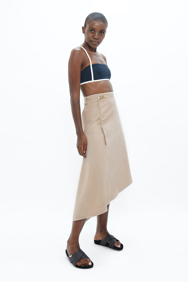 Mallorca - Asymmetric Skirt - Sand