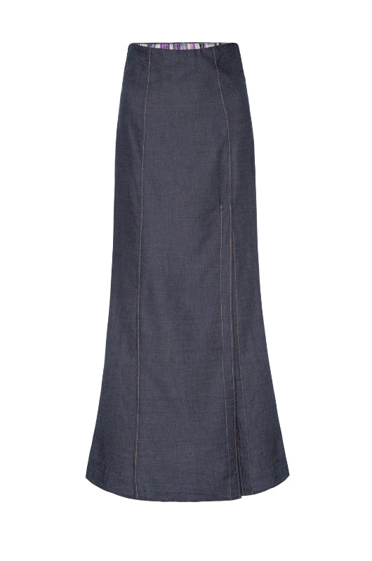 JONI Long Denim Skirt