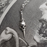 Skull Dagger Necklace - Sterling Silver