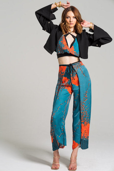 Zeus Printed Slit Pant