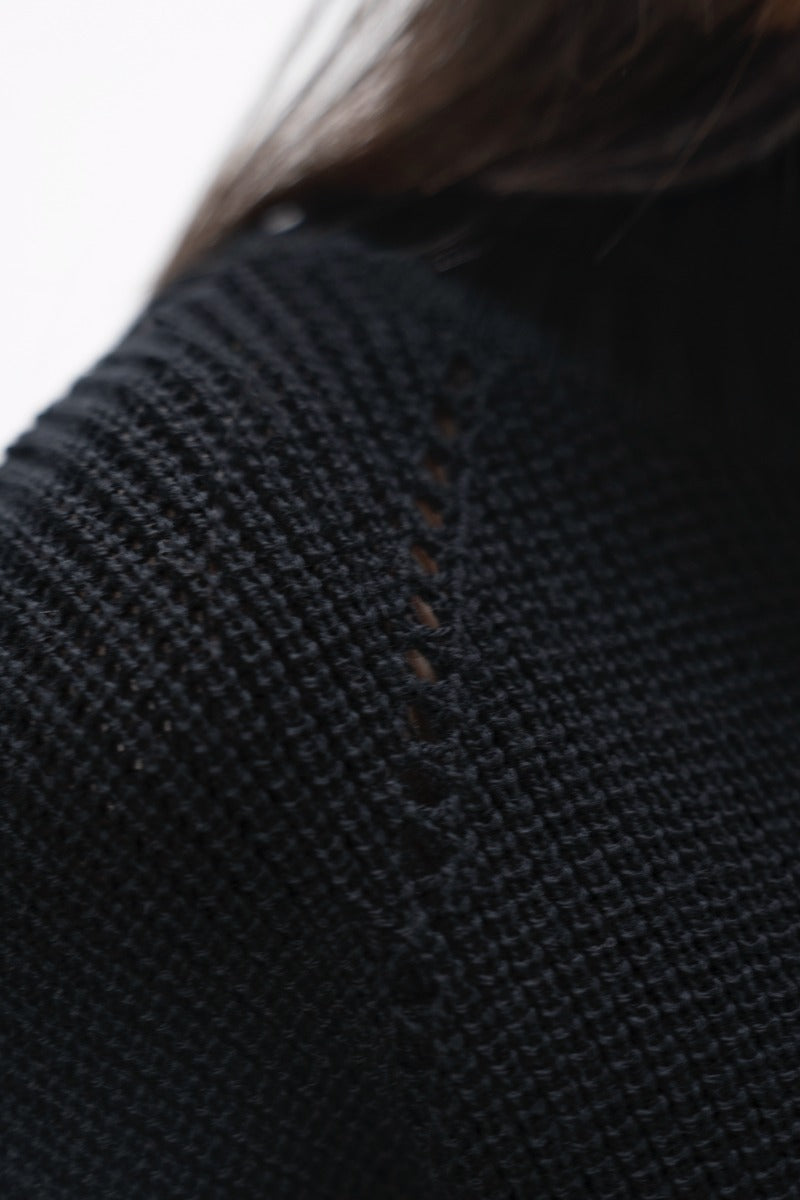 Ottawa  - High Neck Sweater - Licorice