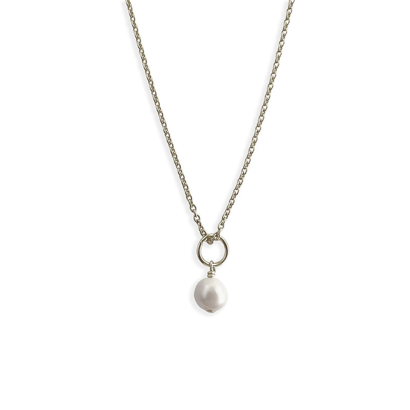 Paloma Pearl Necklace Silver