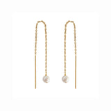 Paloma Pearl Threaders Gold