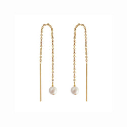 Paloma Pearl Threaders Gold