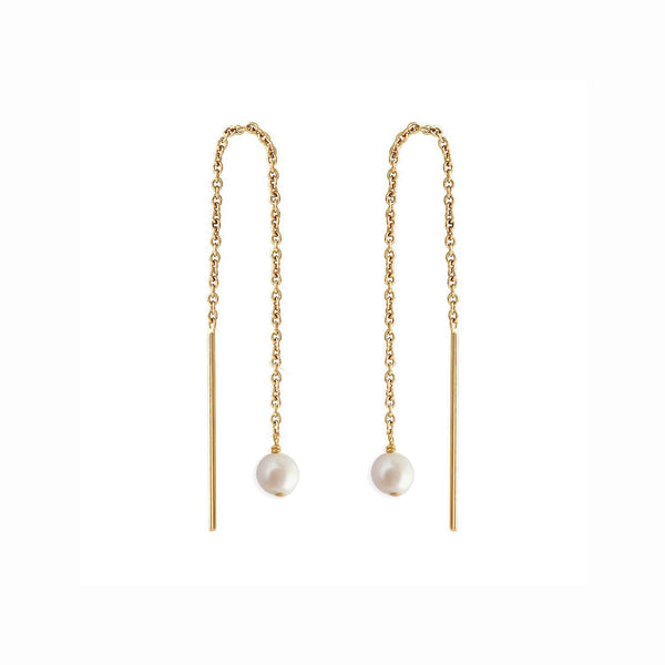 Paloma Pearl Threaders Gold