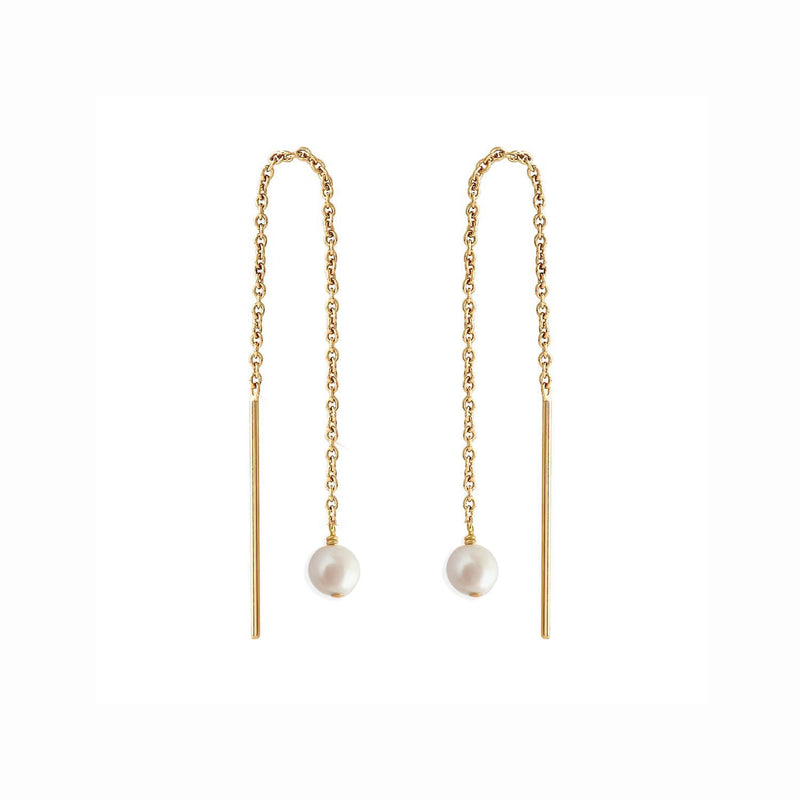 Paloma Pearl Threaders Gold