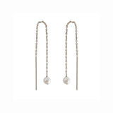 Paloma Pearl Threaders Silver