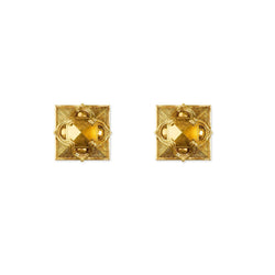 Pyramid Studs Gold