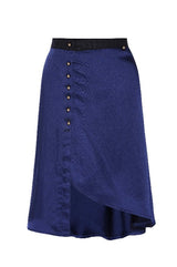 SABINE Button Down Satin Skirt