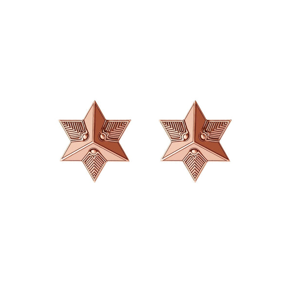 Star Studs Rose Gold