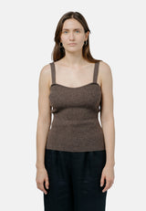 Ulaanbaatar Strap Top Brown