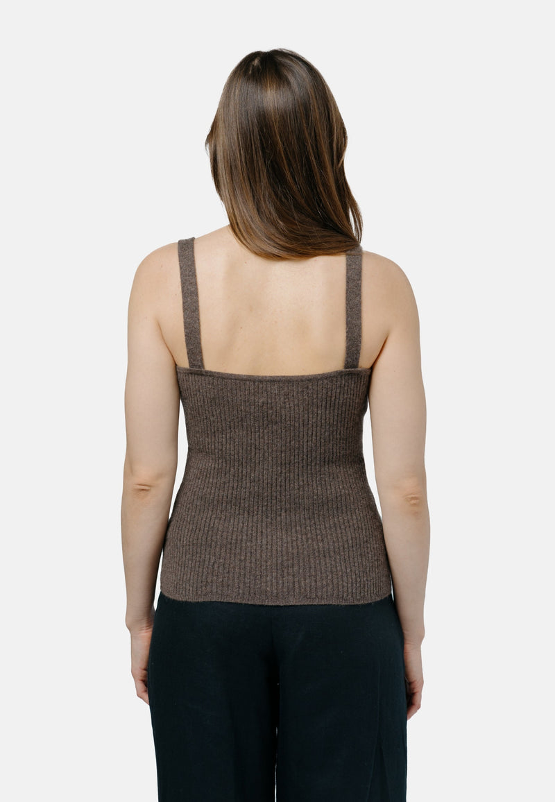 Ulaanbaatar Strap Top Brown