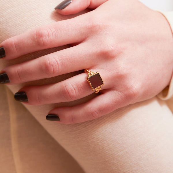 Carnelian Queen Ring - ourCommonplace