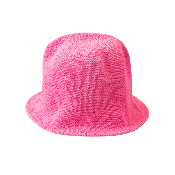 Brunna Co, FLORETTE Crochet Bucket Hat, in Pink