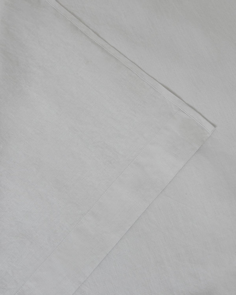 Marcel Linen Flat Sheet - Glacier - ourCommonplace