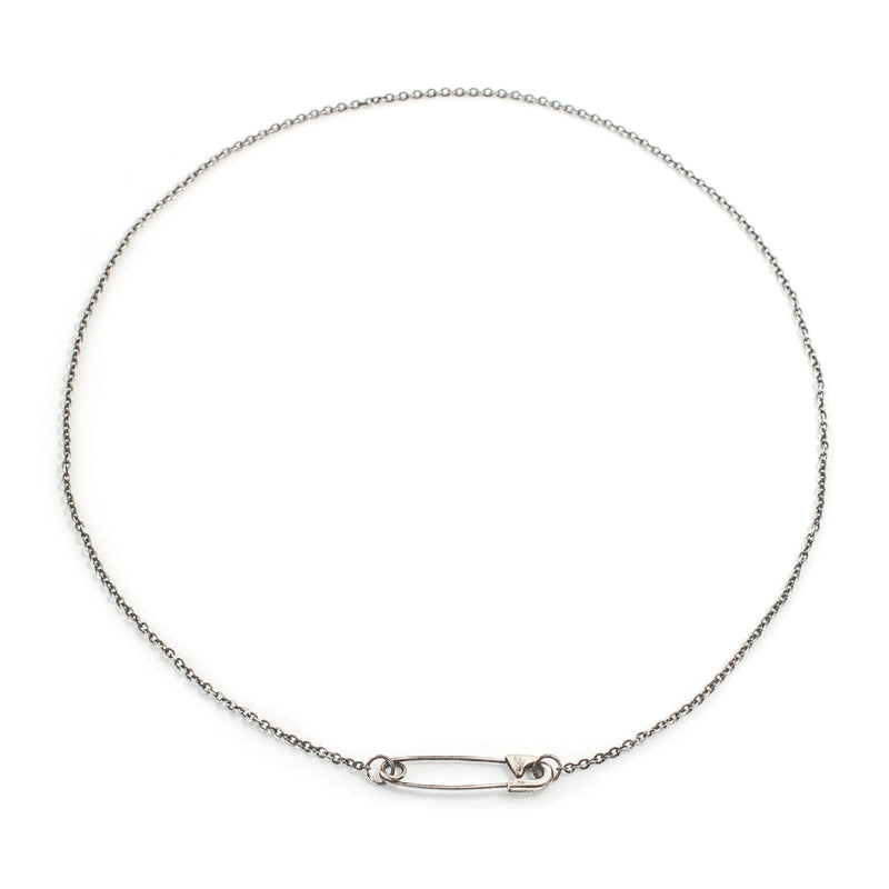 Safety Pin Necklace - Sterling Silver - ourCommonplace