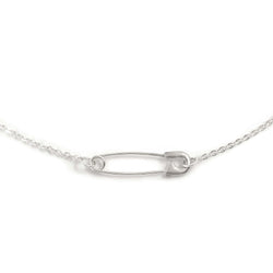 Safety Pin Necklace - Sterling Silver - ourCommonplace