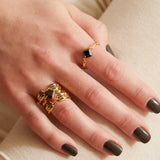 Onyx Phoenix Band Ring - ourCommonplace