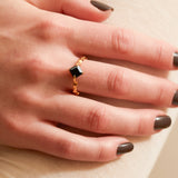 Onyx Stem Ring - ourCommonplace